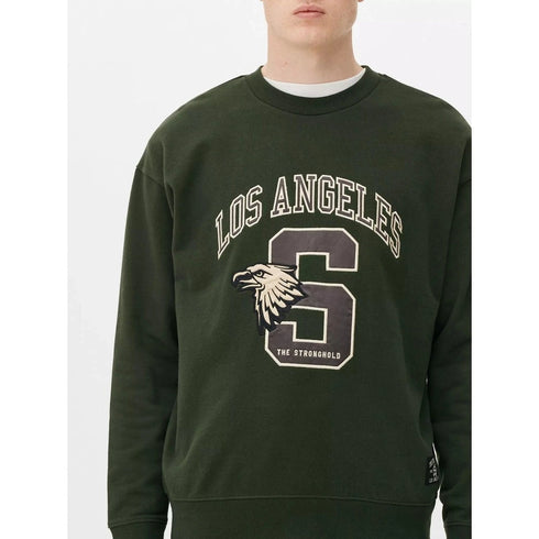 The Stronghold LA Graphic Sweatshirt - Green, premium men's sweatshirt