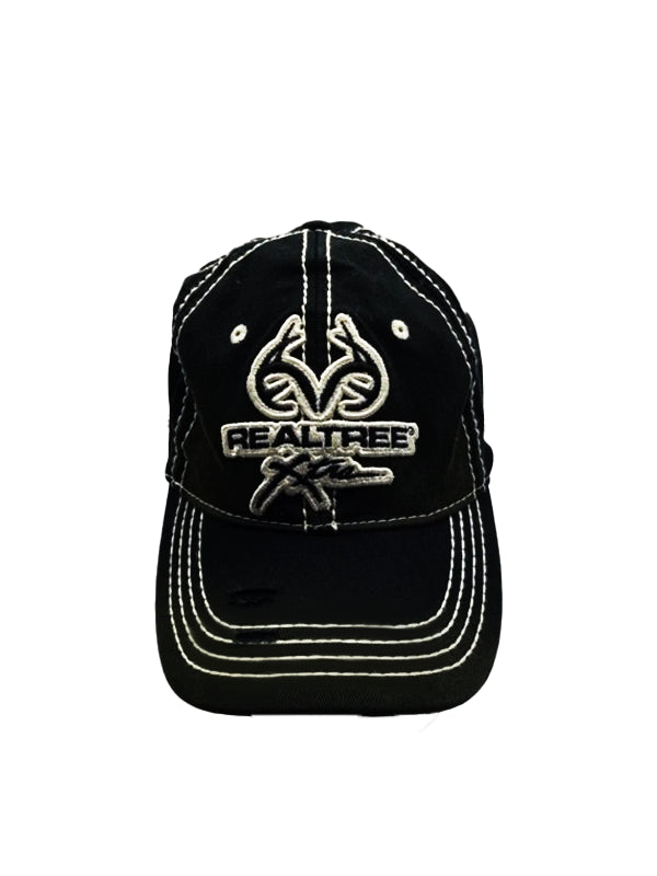 Black Realtree Xtra Baseball Cap – Trendy Flexfit cap for men & boys, ideal for gym, running & outdoor wear. Stylish, durable, and comfortable fit.