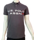 U.S POLO ASSN PIQUE PRINTED GRAPHIC POLO-MENS | DARK GREY