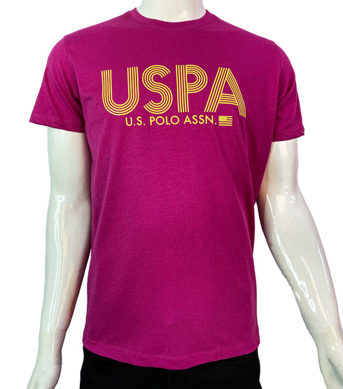 U.S POLO ASSN GRAPHIC PRINT-CLASSIC T-SHIRT | PINK RUBY