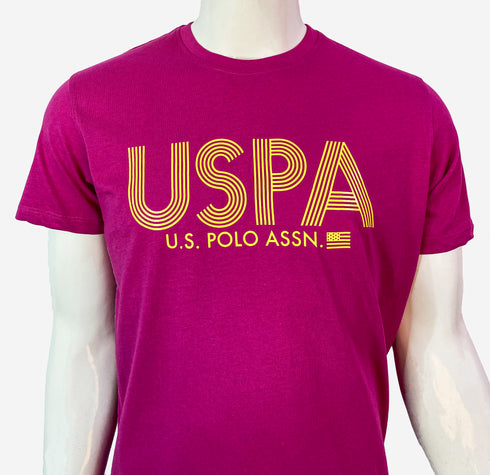 U.S POLO ASSN GRAPHIC PRINT-CLASSIC T-SHIRT | PINK RUBY