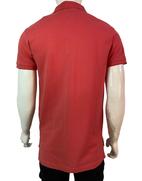 U.S POLO ASSN PIQUE PRINTED GRAPHIC POLO SHIRT | D.PEACH