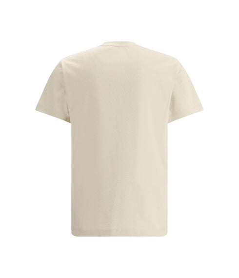CALVIN KLEIN JEANS VARSITY LOGO T-SHIRT | CREAM