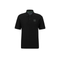 HUGO BOSS REGULAR-FIT POLO SHIRT WITH EMBROIDERED LOGO | BLACK