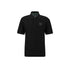 HUGO BOSS REGULAR-FIT POLO SHIRT WITH EMBROIDERED LOGO | BLACK
