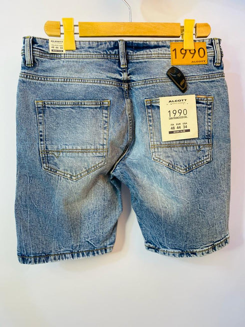 A.L.C.O.T.T-BERMUDA-BASIC SLIM-MEN-SHORTS | LIGHT BLUE