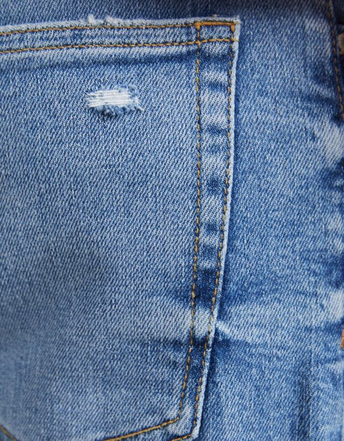 BERSHKA.-RIPPED-SKINNY-JEANS-MEN | LIGHT BLUE