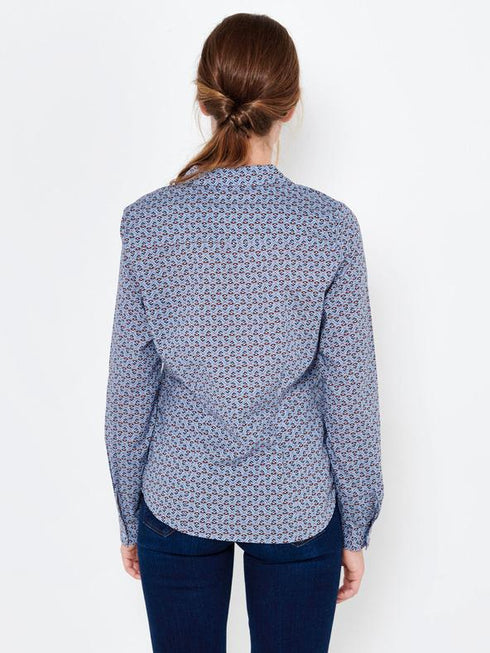 CAMAIEU-WOMEN SHIRT-GEOMETRIC | BLUE