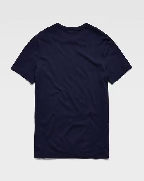 G-STAR RAW T-SHIRT SLIM FIT ROUND NECK-D BLUE