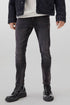 C&A MENS SKINNY JEANS-DENIM BLACK