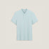 JULES SHORT-SLEEVED PIQUE POLO SHIRT "LE PARFAIT BY J." - TURQUOISE BLUE