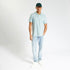 JULES SHORT-SLEEVED PIQUE POLO SHIRT "LE PARFAIT BY J." - TURQUOISE BLUE