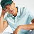 JULES SHORT-SLEEVED PIQUE POLO SHIRT "LE PARFAIT BY J." - TURQUOISE BLUE