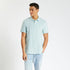 JULES SHORT-SLEEVED PIQUE POLO SHIRT "LE PARFAIT BY J." - TURQUOISE BLUE