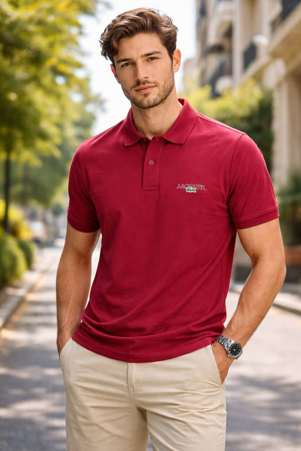 LACOSTE MEN'S SLIM FIT ORIGINAL L.12.12 POLO | MAROON
