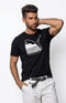 PUMA LOGO MEN SLIM FIT T-SHIRT | BLACK
