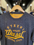 DIESEL AUTHENTIC ORIGINAL STATE GRAPHIC T-SHIRT| DARK GREY
