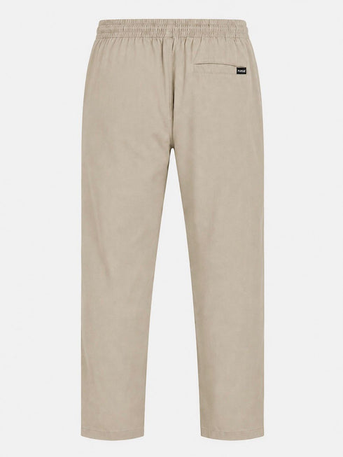 PULL & BEAR LIGHTWEIGHT SOFT FIT TROUSERS | BEIGE