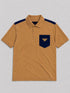 PRADA MEN'S POLO EMBROIDERY LOGO | GOLD