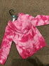 GIRLS PINK TIE-DYE ZIP-UP HOODIE | SOFT COTTON