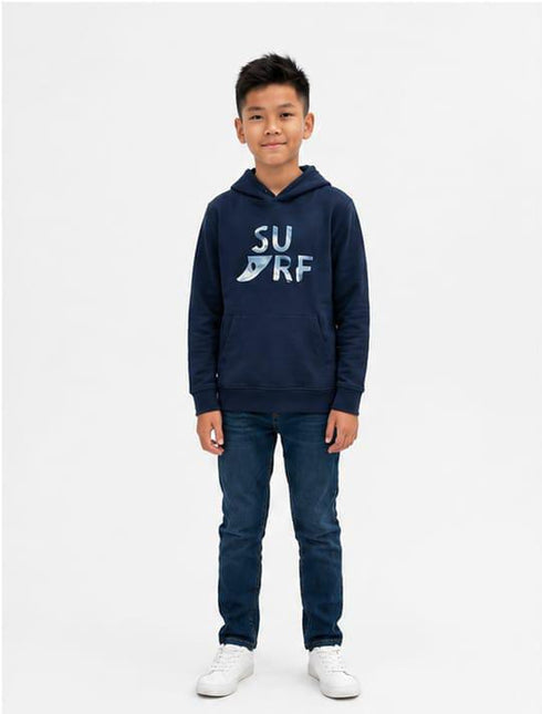MONOPRIX TEENS GRAPHIC PULLOVER HOODIE | DARK NAVY