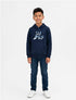 MONOPRIX TEENS GRAPHIC PULLOVER HOODIE | DARK NAVY