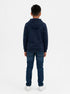 MONOPRIX TEENS GRAPHIC PULLOVER HOODIE | DARK NAVY