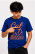 ALL BASICS GRAPHIC T-SHIRT CAL GRIZZLIES PRINT | ROYAL BLUE