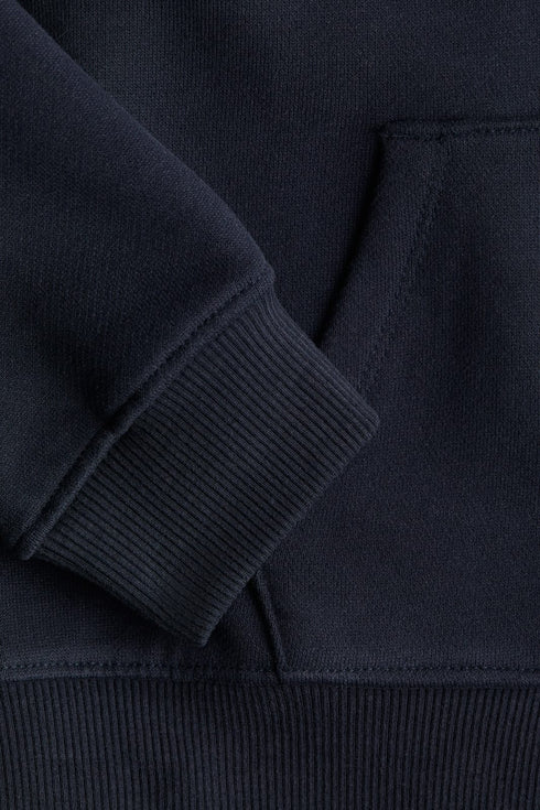 MANGO KIDS ZIP-UP SWEATSHIRT | NAVY BLUE