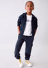 MANGO KIDS ZIP-UP SWEATSHIRT | NAVY BLUE