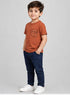 FAVORITES KIDS HAPPY DAY GRAPHIC T-SHIRT | RUST ORANGE