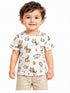 PRIMARK KIDS ANIMAL PRINT T-SHIRT | WHITE