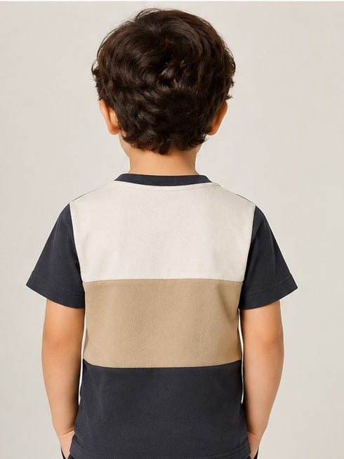 C&A KIDS COLORBLOCK CASUAL T-SHIRT | MULTI COLOUR