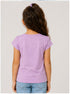MOTHER CARE GIRLS PLEATED NECK SHORT SLEEVE T-SHIRT | LIGHT PURPLE