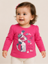 YOUNG DIMENSION GIRLS LET’S BE FRIENDS GRAPHIC LONG SLEEVE T-SHIRT | PINK