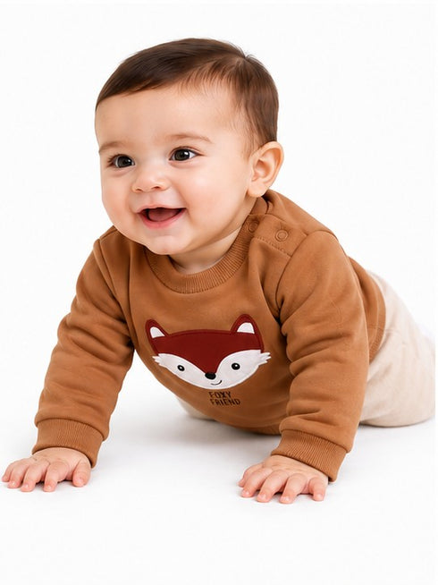 C&A BABY FOX FRIEND SWEATSHIRT | BROWN