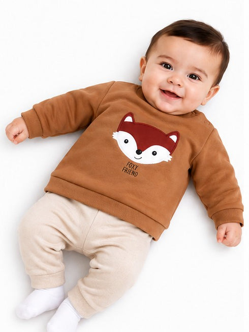 C&A BABY FOX FRIEND SWEATSHIRT | BROWN
