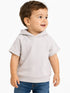 ZARA BABY SHORT SLEEVE HOODED SWEATSHIRT | LIGHT BEIGE