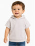 ZARA BABY SHORT SLEEVE HOODED SWEATSHIRT | LIGHT BEIGE