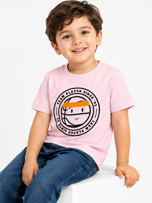 ALL BASICS BOYS GRAPHIC T-SHIRT | LIGHT PINK