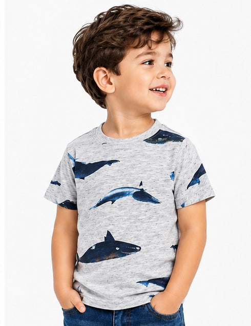DENIMISH KIDS PREMIUM T-SHIRT | LIGHT GREY