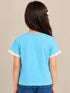 ZARA KIDS GIRLS GRAPHIC T-SHIRT | SKY BLUE