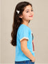 ZARA KIDS GIRLS GRAPHIC T-SHIRT | SKY BLUE