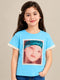 ZARA KIDS GIRLS GRAPHIC T-SHIRT | SKY BLUE