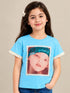 ZARA KIDS GIRLS GRAPHIC T-SHIRT | SKY BLUE