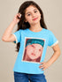 ZARA KIDS GIRLS GRAPHIC T-SHIRT | SKY BLUE