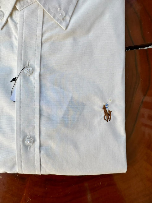 POLO RALPH LAUREN SLIM FIT OXFORD SHIRT | WHITE