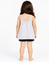 ZARA KIDS PREMIUM GIRLS BOW DETAIL SLEEVELESS TOP | LIGHT GREY