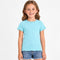 FUTURINO PREMIUM GIRLS RIBBED T-SHIRT | LIGHT BLUE