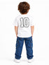 SARABANDE PREMIUM BOMBER GRAPHIC T-SHIRT | WHITE
